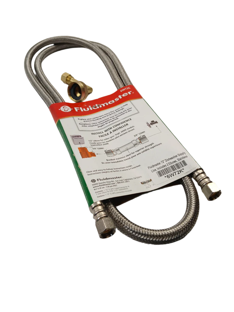 Universal Stainless Steel Braided Dishwasher Installation Kit (Replaces 41045, 41043) - Image 3