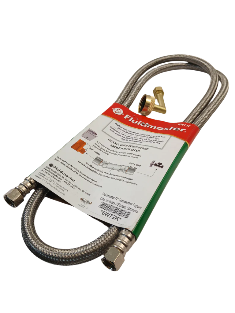 Universal Stainless Steel Braided Dishwasher Installation Kit (Replaces 41045, 41043) - Image 4