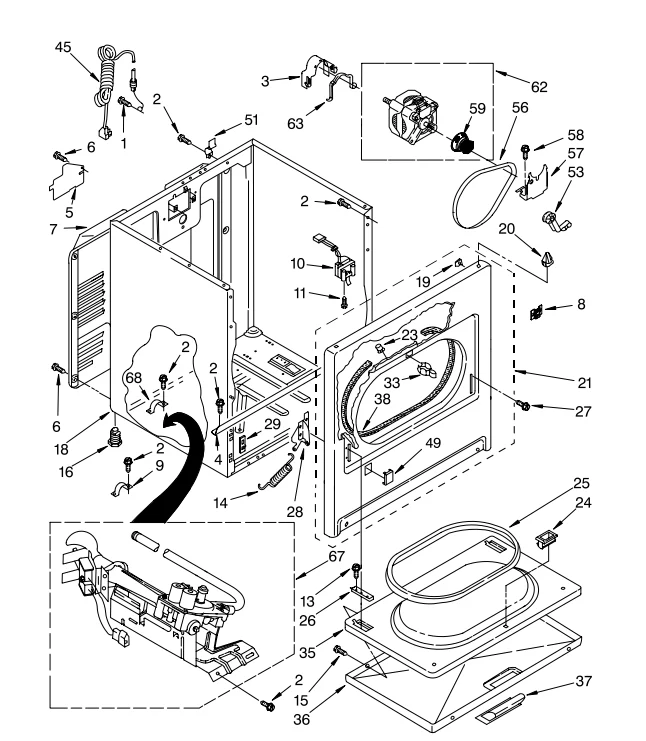 Whirlpool Dryer Repair Kit 4392065 – OEM & Premium XPart Options Available (Replaces 279948, 80046, 8238) - Image 6