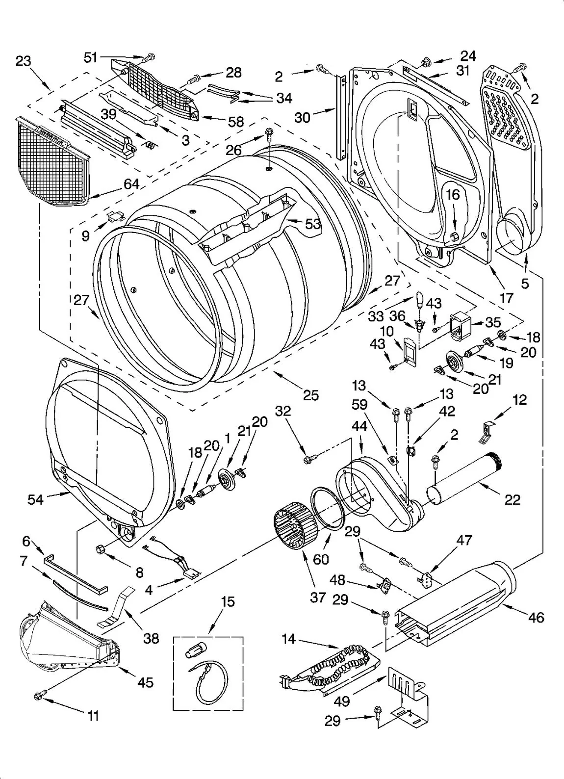 WPW10314173 Dryer Heavy Duty Drum Roller (Drum Support Roller, Support Wheel, Drum Roller) - Image 5