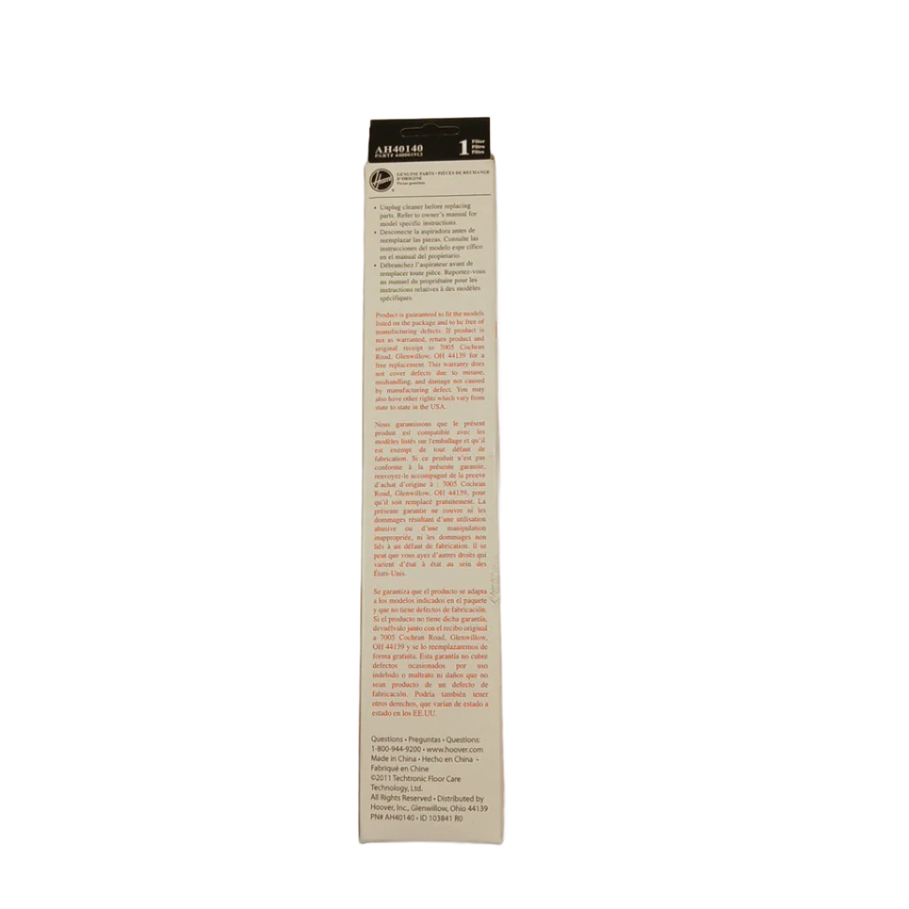 440001913- Pre-Motor HEPA Vacuum Filter - Image 2