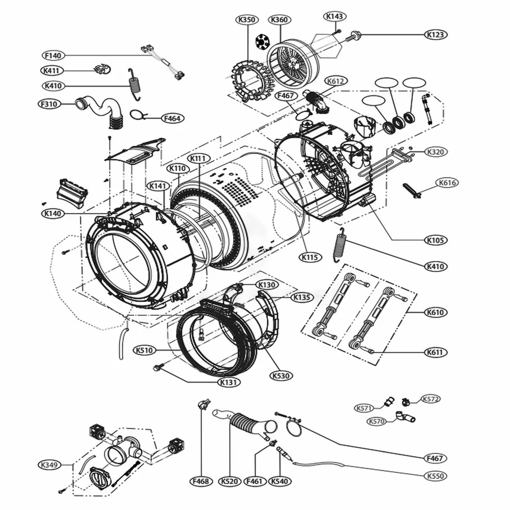 LG Washer Drain Pump & Motor Assembly 4681EA2001T - Image 12