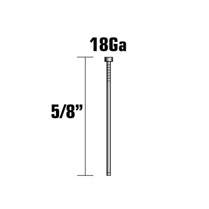5/8" 18ga Galvanized Straight Finish Nails - Image 3