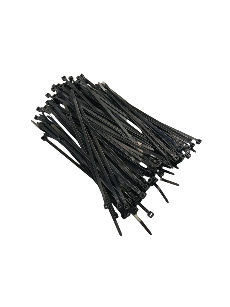 50lb Cable Tie, Black, 1000/Package, 11.2" - Image 3