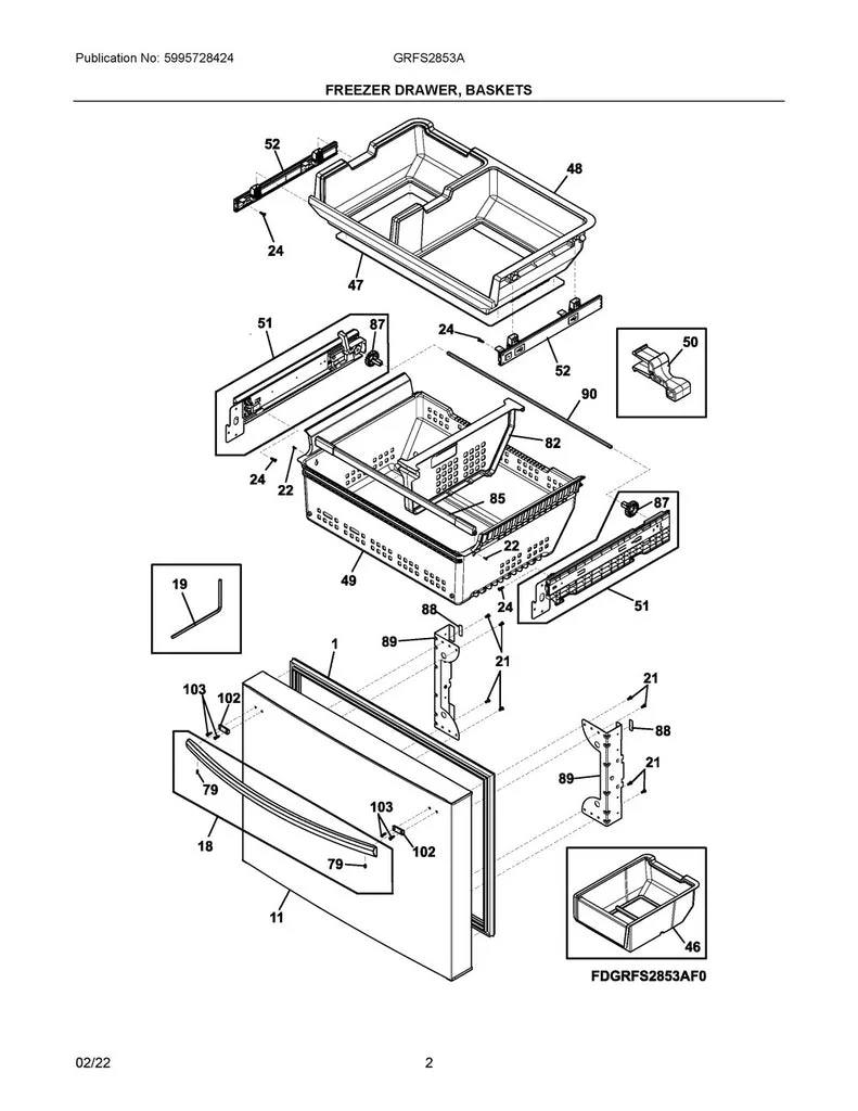 5304502762 Freezer Drawer Gasket - Image 4