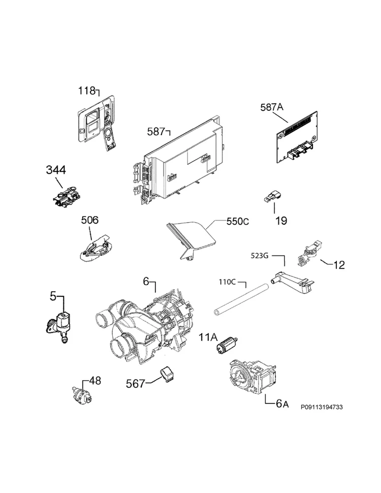 5304514365 Dishwasher Circulation Pump (Circulation Pump & Motor Assembly, Wash Pump Motor, Pump & Motor Assembly) - Image 3
