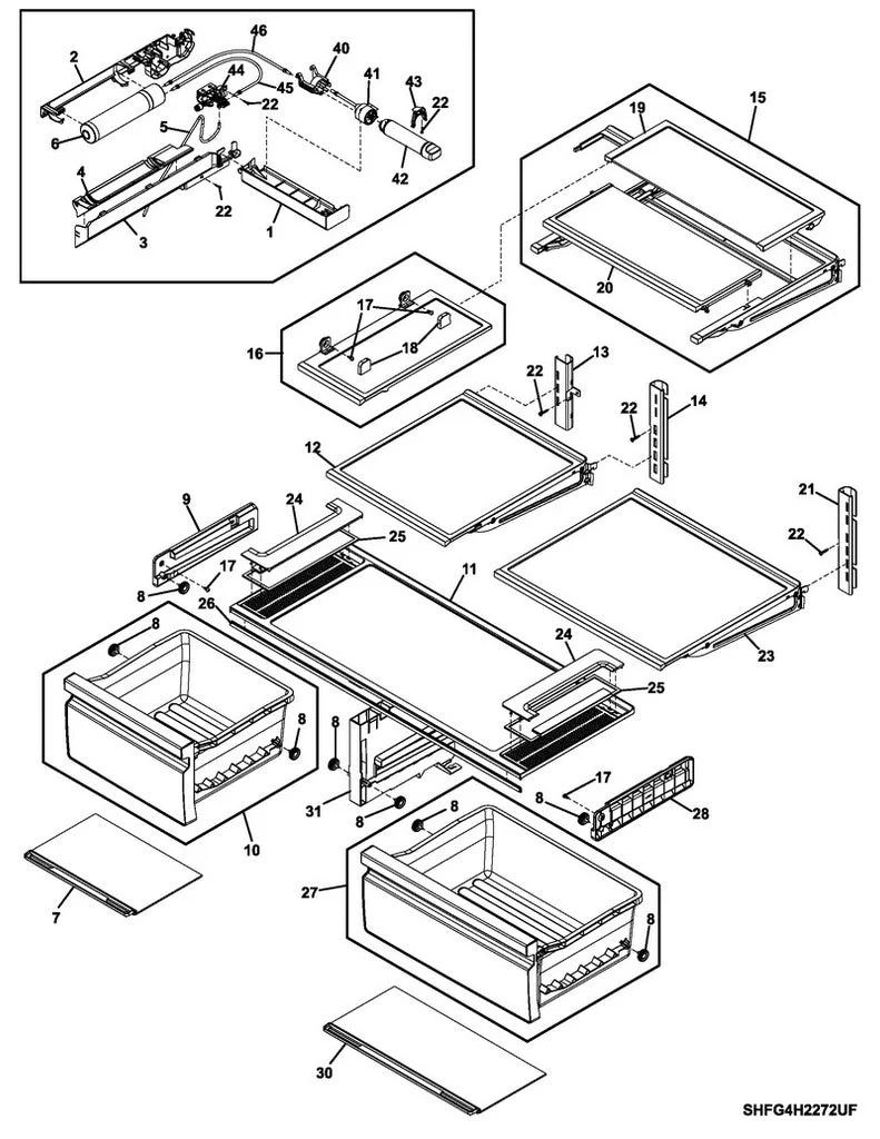 5304519139 Refrigerator Humidity Control Membrane Assembly - Image 5