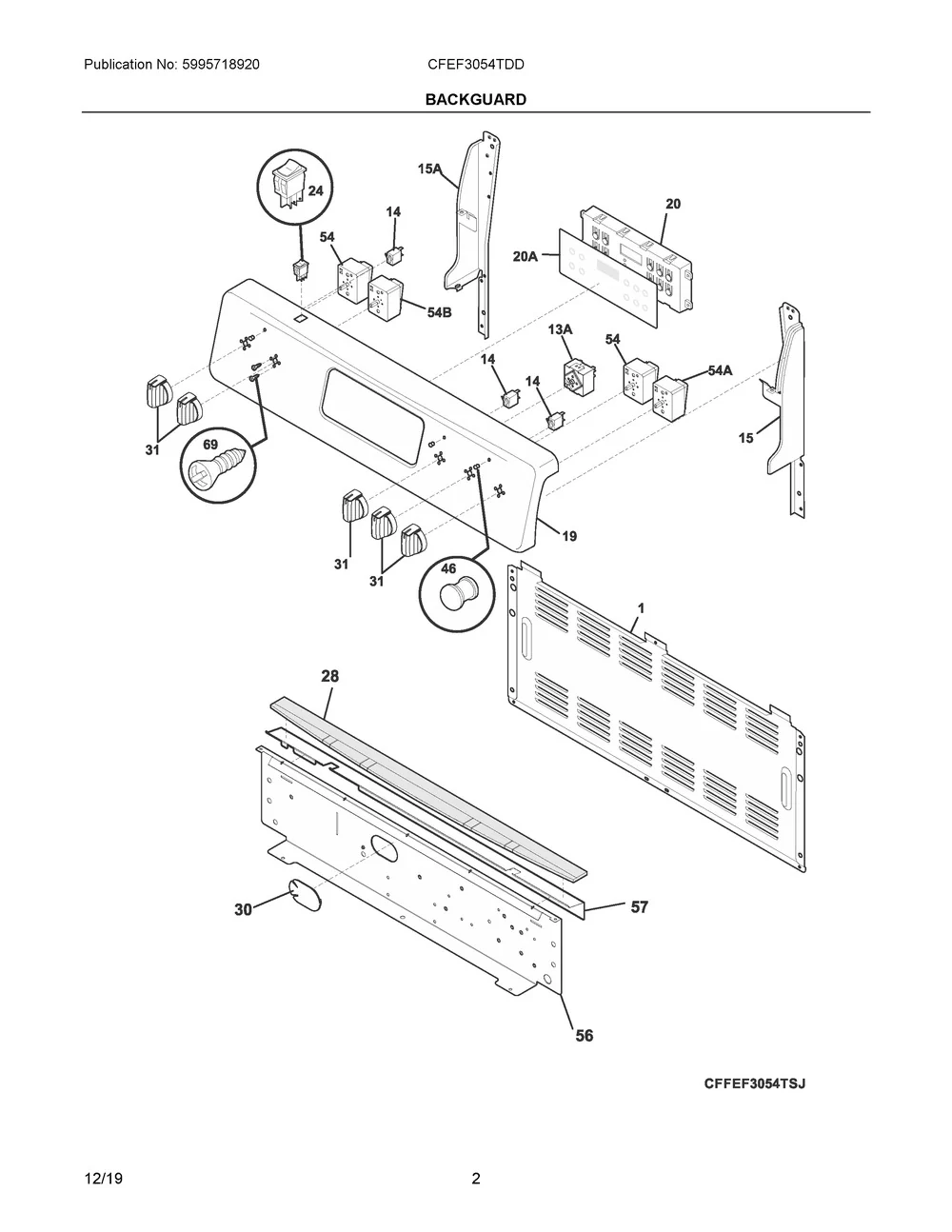 5304522964 Range Infinite Switch