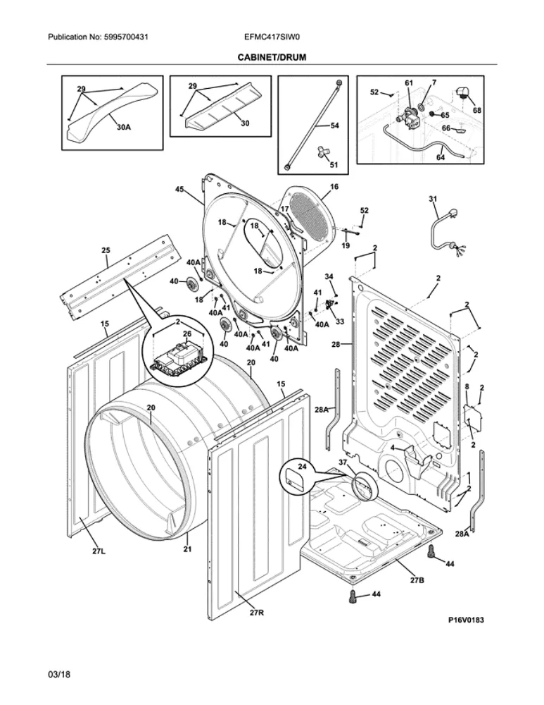 Frigidaire Dryer Drum Roller 5304523155 (Replaces 134715900) - Image 3