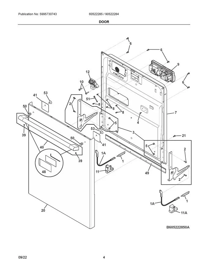 5304525218 Dishwasher Door Latch Assembly - Image 6