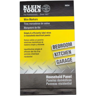 56254 Wire Markers-Household Electrical Panel