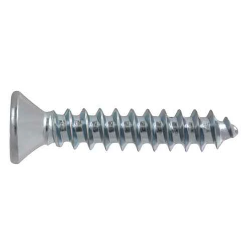 5x1 Flat Head Zinc Wood Screw (100/Box) - Image 2