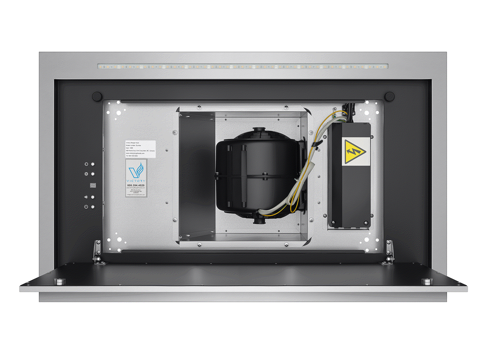 600 CFM Ceiling Mount Range Hood with Remote - VICTORY Sunrise - Image 6