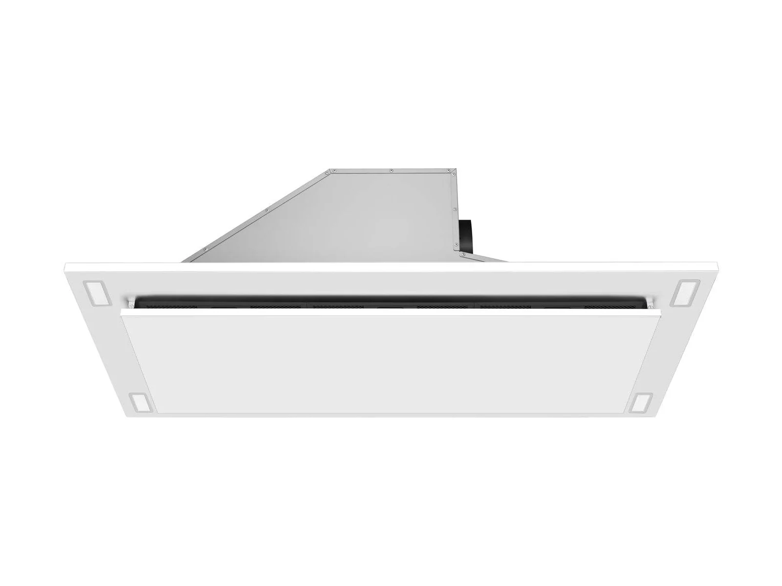 600 CFM White Flush Ceiling Mount Range Hood - VICTORY Sunset - Image 3
