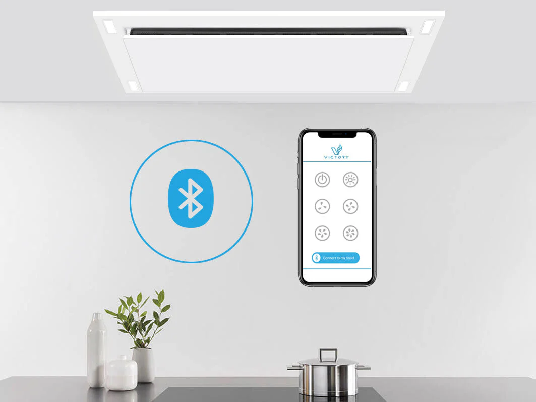 600 CFM WIRELESS Flush Ceiling Mount Range Hood - VICTORY Sunset (Bluetooth) - Image 3