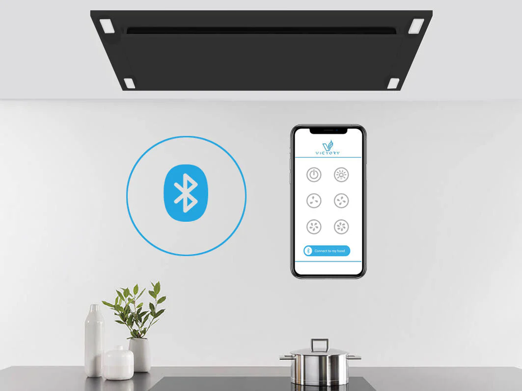 600 CFM WIRELESS Flush Ceiling Mount Range Hood - VICTORY Sunset (Bluetooth) - Image 4