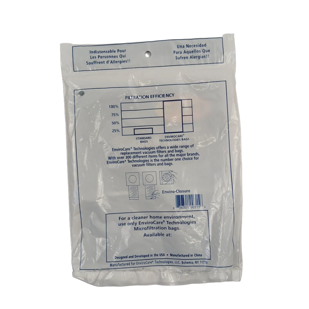 61820A Vacuum Bag, TYPE"LS" Micro Filtration Vacuum Bags 3 PK - Image 2