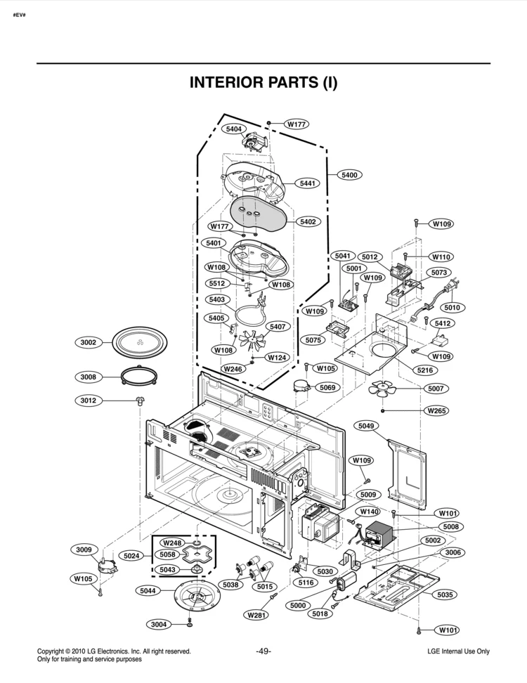 6549W1S002D Microwave Certified Refurbished Motor - Image 2
