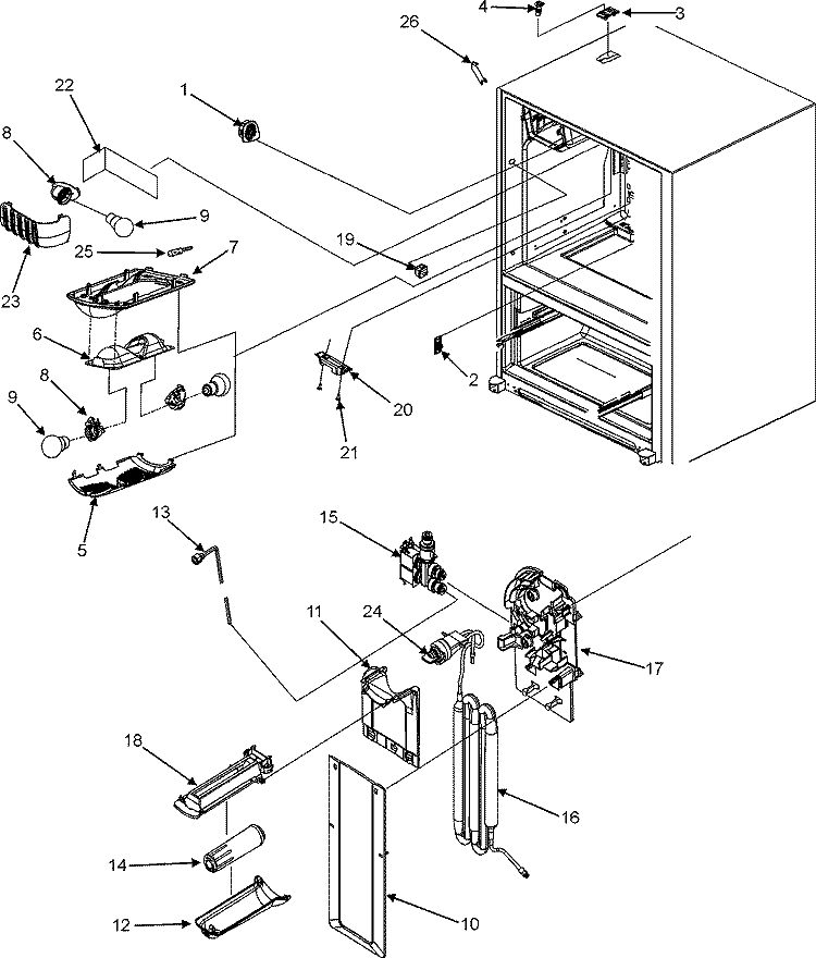 67006325 Refrigerator Bracket
