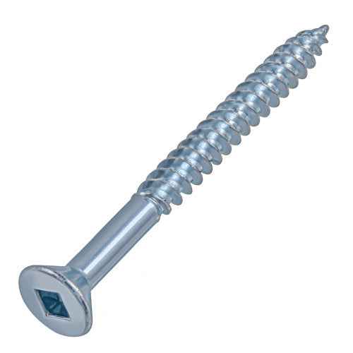6x1-1/2 Flat Head Zinc Wood Screw (100/Box) - Image 2
