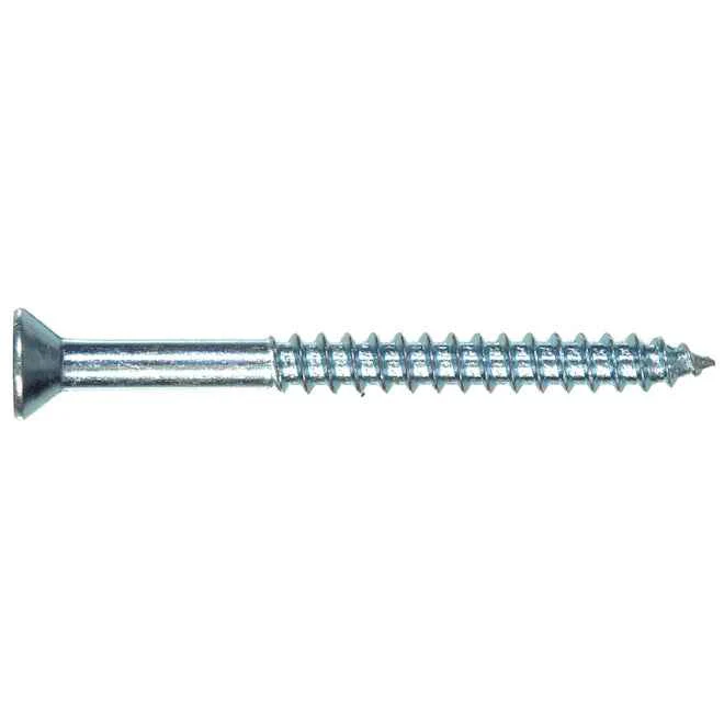 #6x1" Flat Head Zinc Wood Screw (14/Pack)