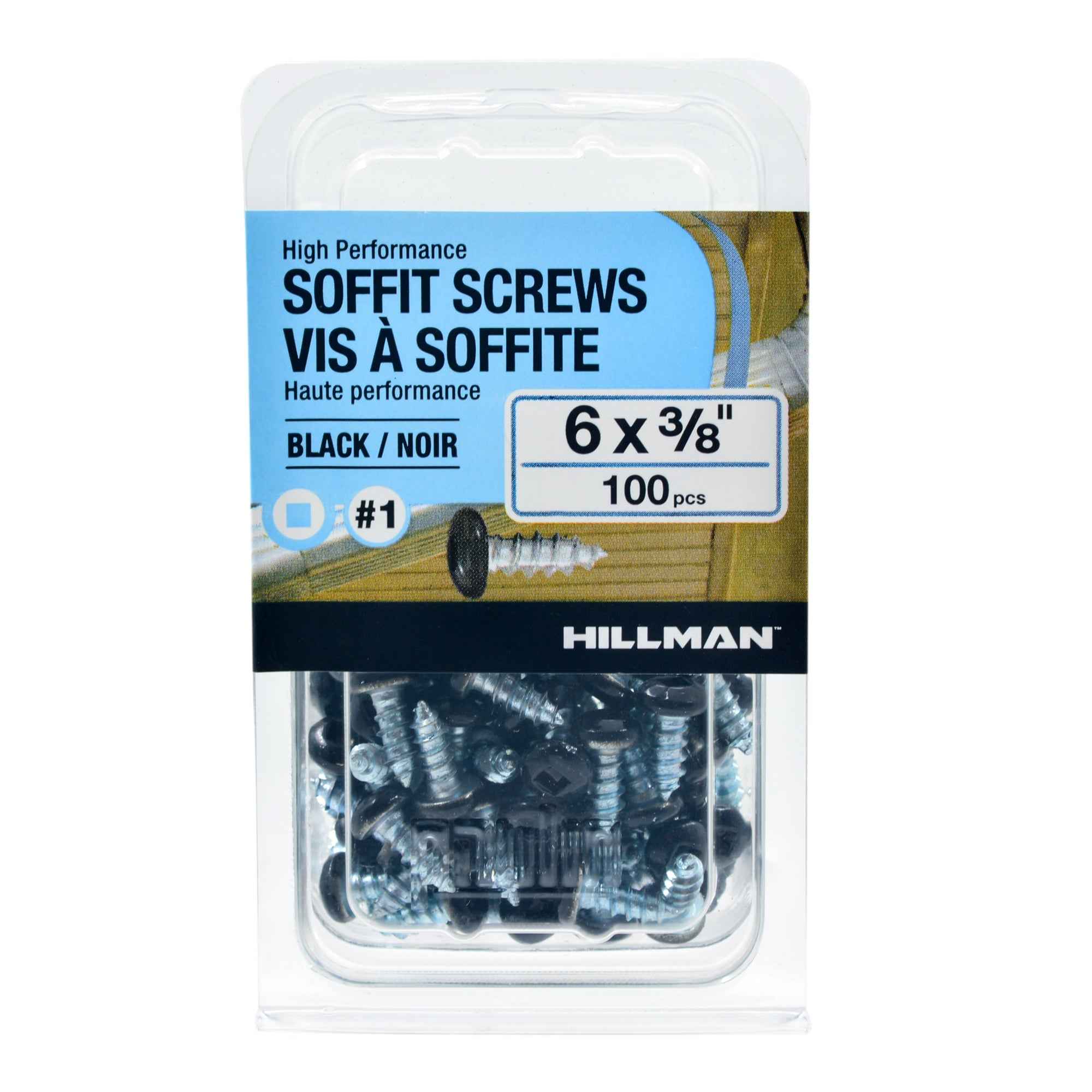 6x3/8 Panhead Soffit Screws, Painted Black (100 Pieces) - Image 3