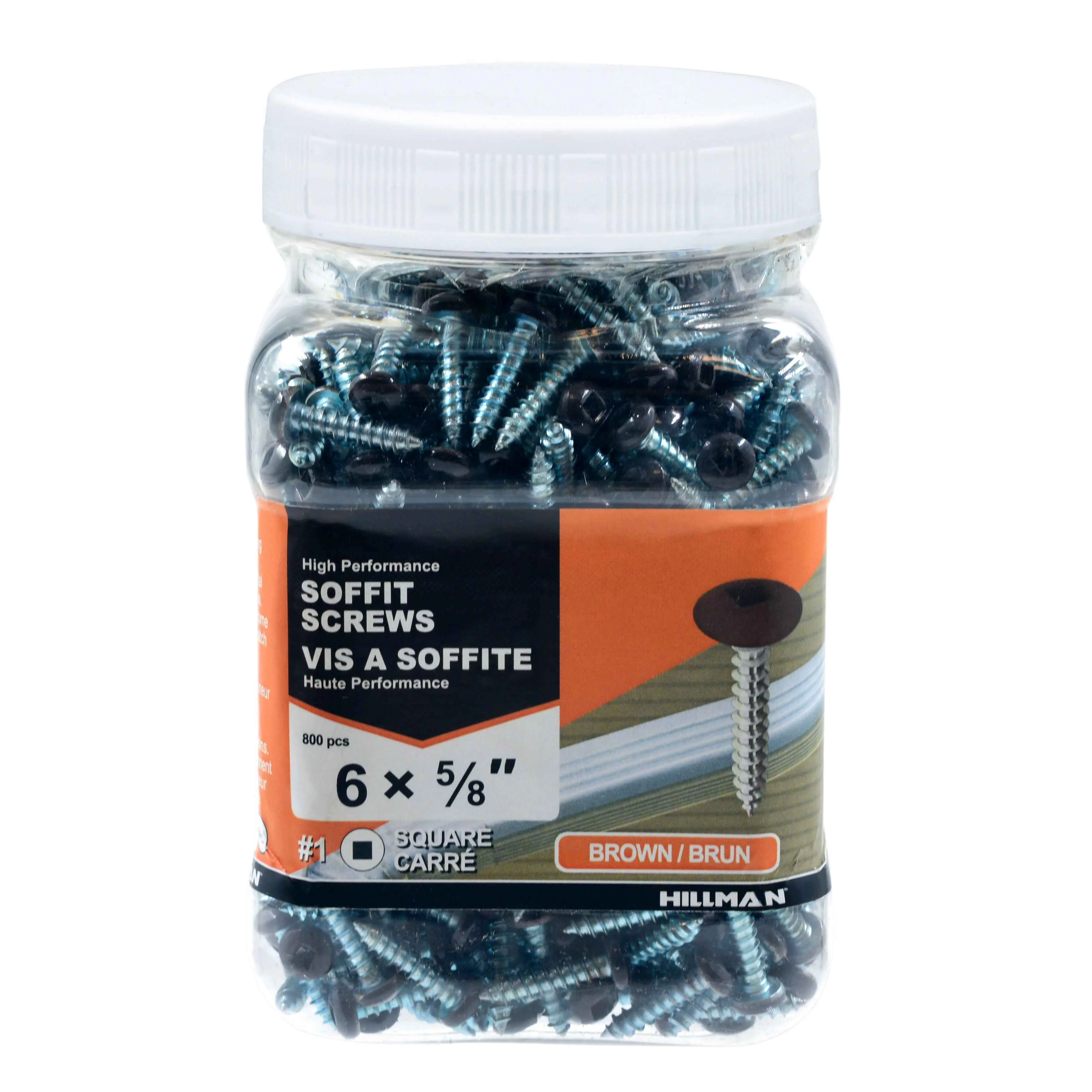 6x5/8 Panhead Soffit Screws, Painted Brown (800 Pieces) - Image 3