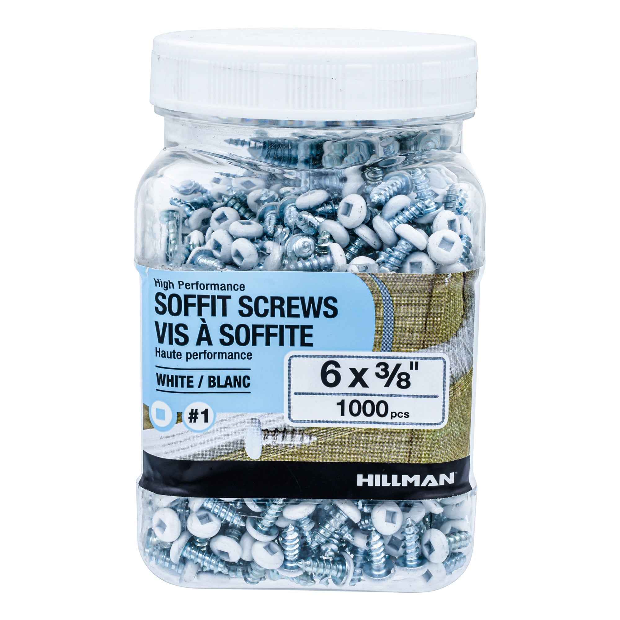6x3/8 Panhead Soffit Screws, Painted White (1000 Pieces) - Image 3