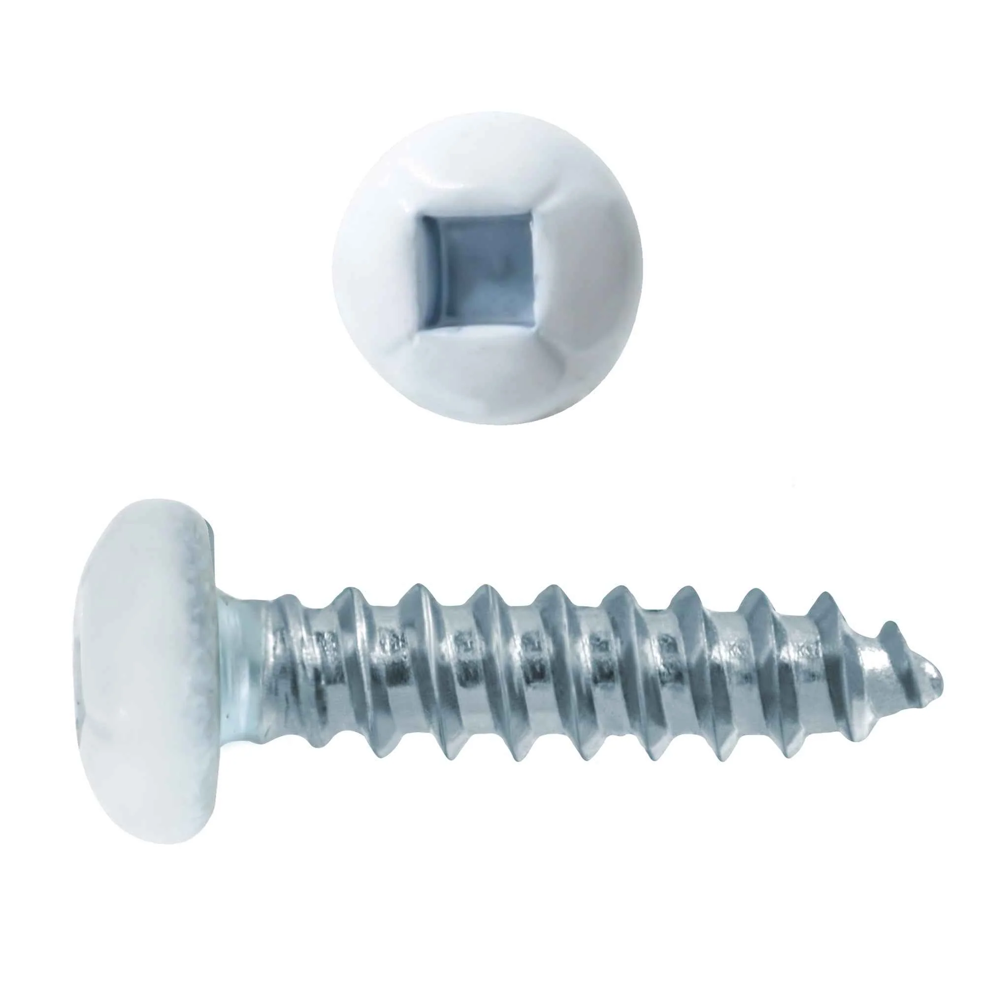 6x5/8 Panhead Soffit Screws, Painted White (100 Pieces)