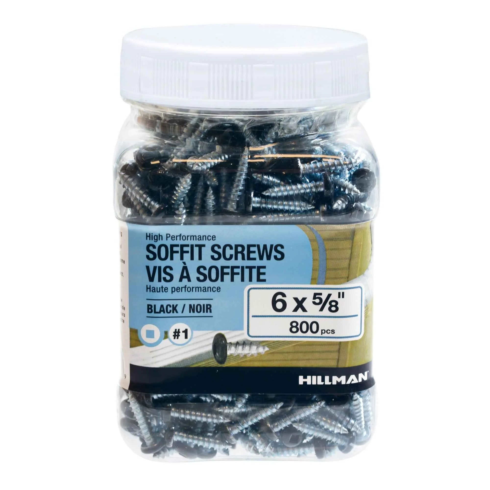 6x5/8 Panhead Soffit Screws, Painted Black (800 Pieces) - Image 3