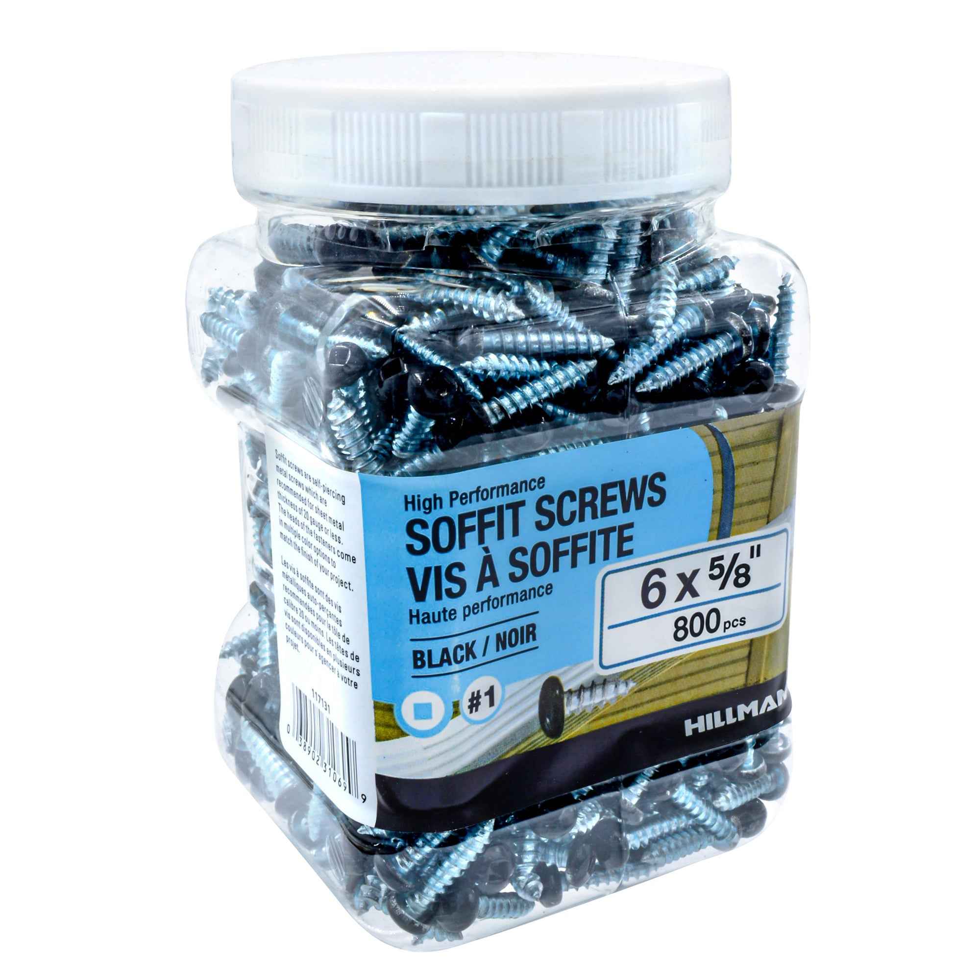 6x5/8 Panhead Soffit Screws, Painted Black (800 Pieces) - Image 4