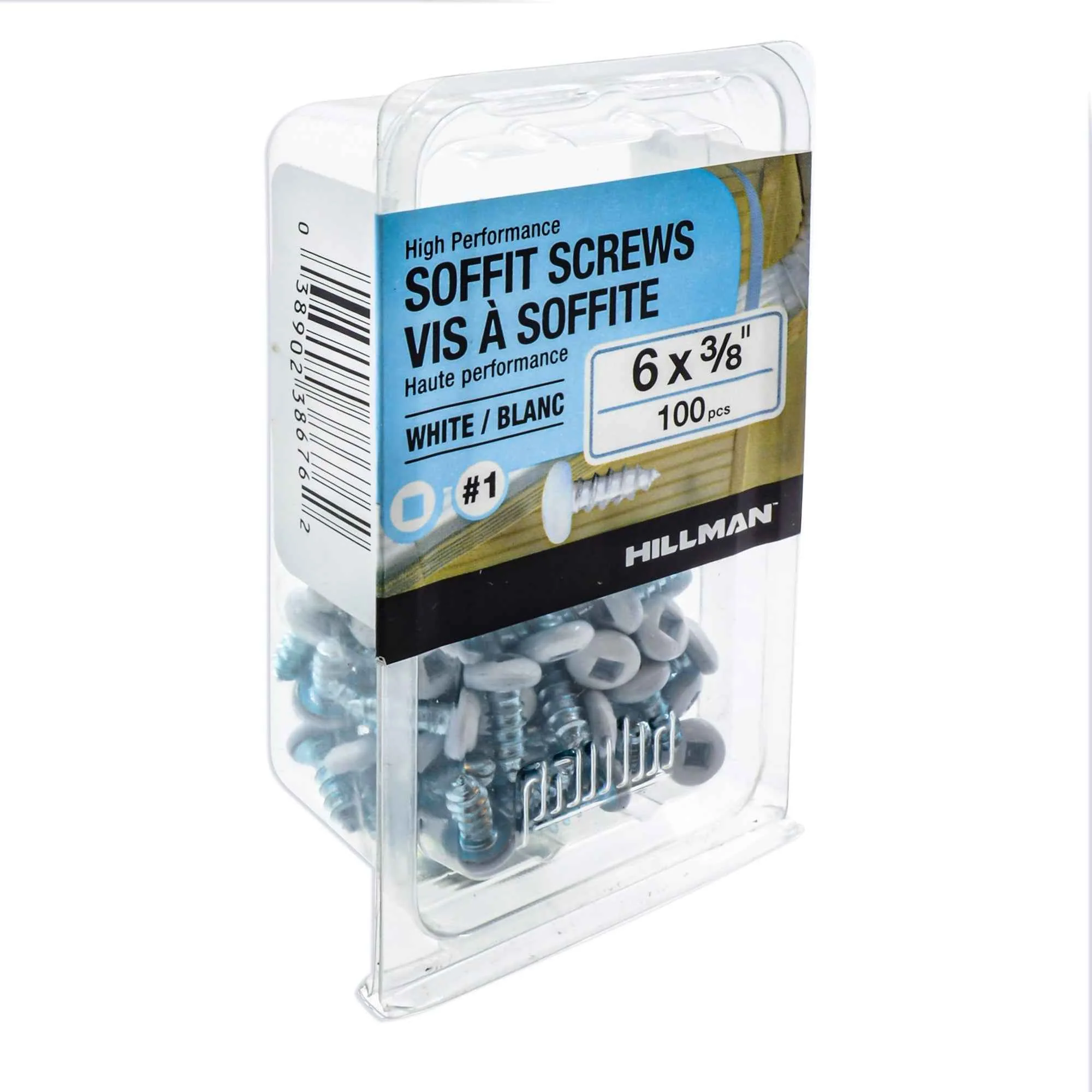 6x3/8 Panhead Soffit Screws, Painted White (100 Pieces) - Image 4