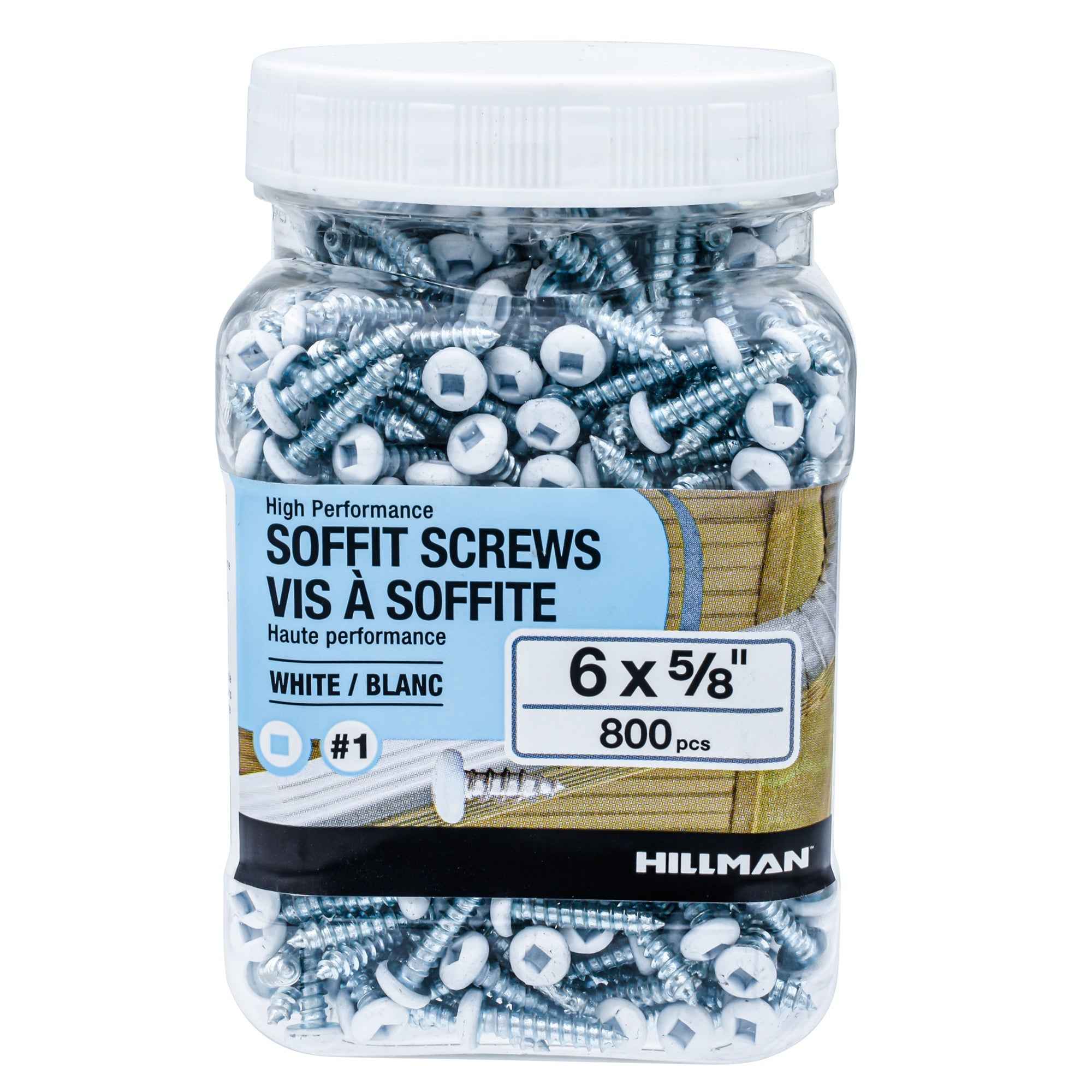 6x5/8 Panhead Soffit Screws, Painted White (800 Pieces) - Image 3