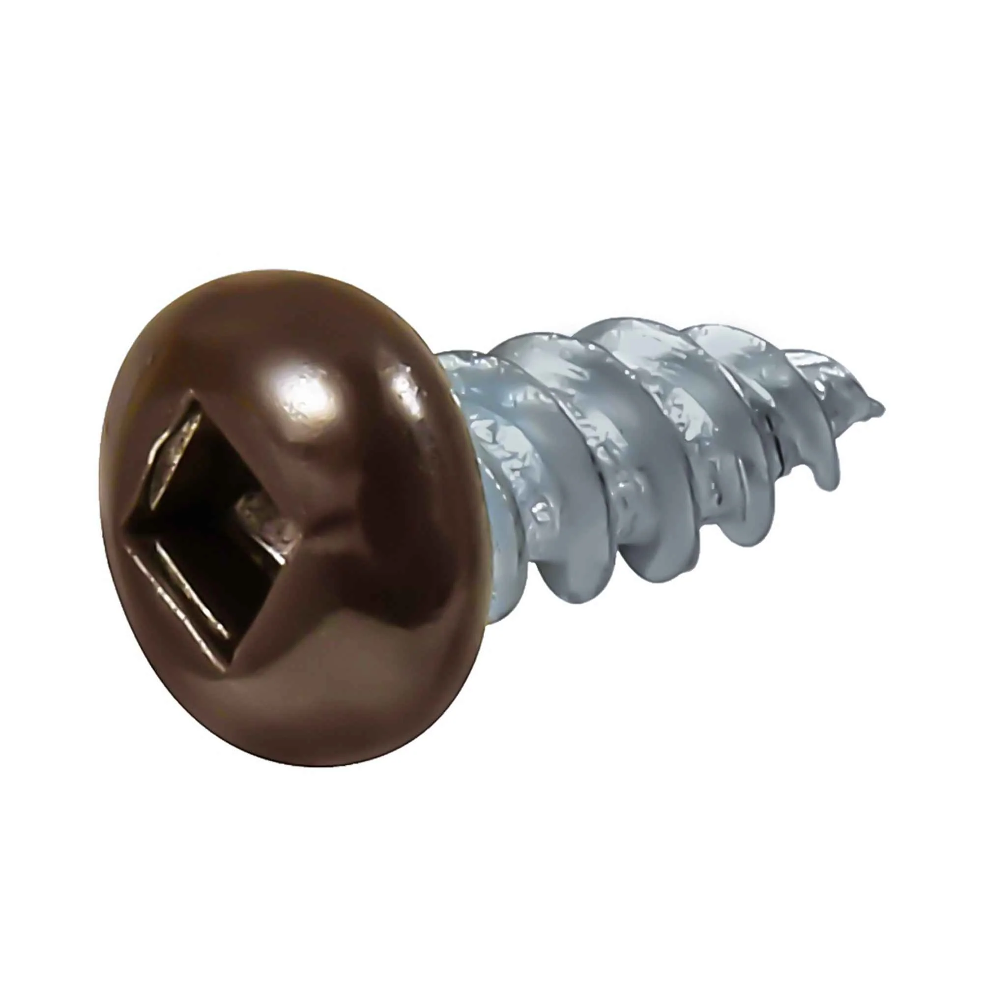 6x3/8 Panhead Soffit Screws, Painted Brown (100 Pieces) - Image 2