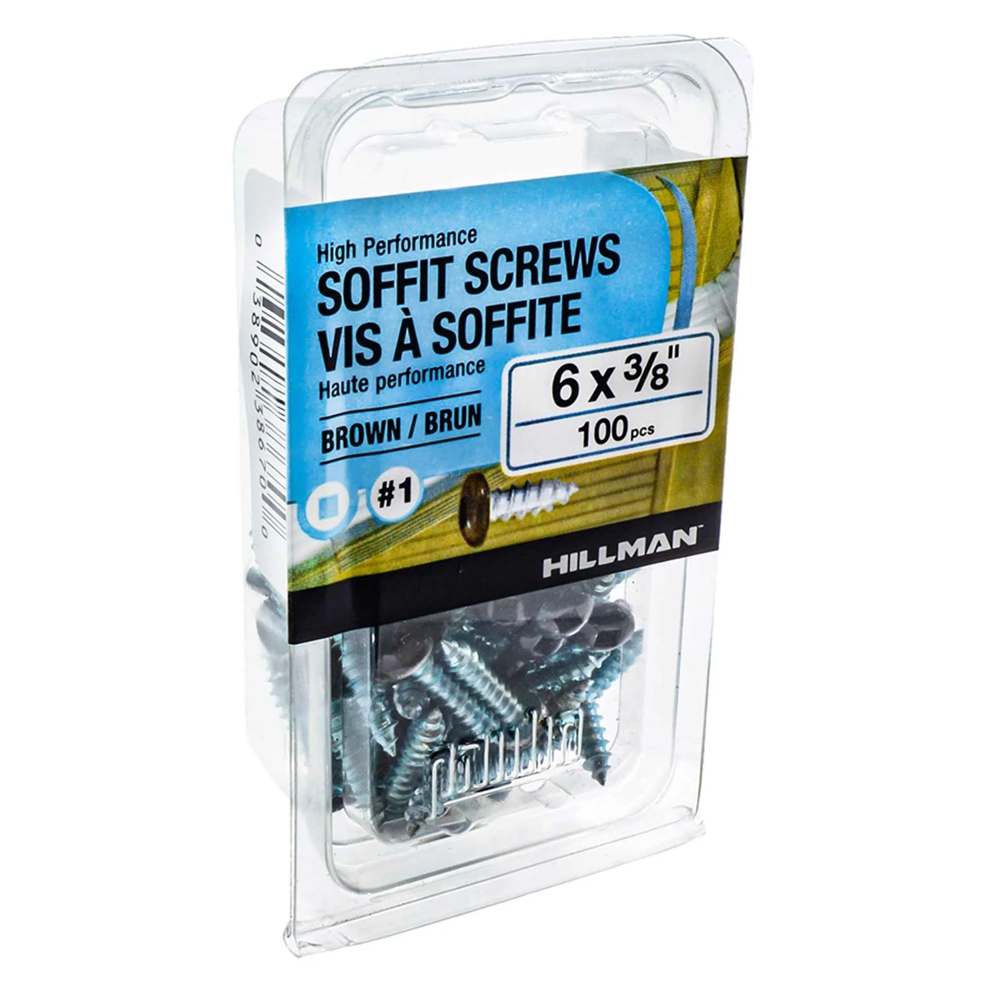 6x3/8 Panhead Soffit Screws, Painted Brown (100 Pieces) - Image 4