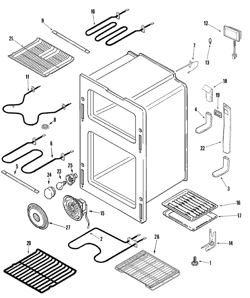 74004105 Range Bake Element (replaces 7406P427-60, W10314702) - Image 5