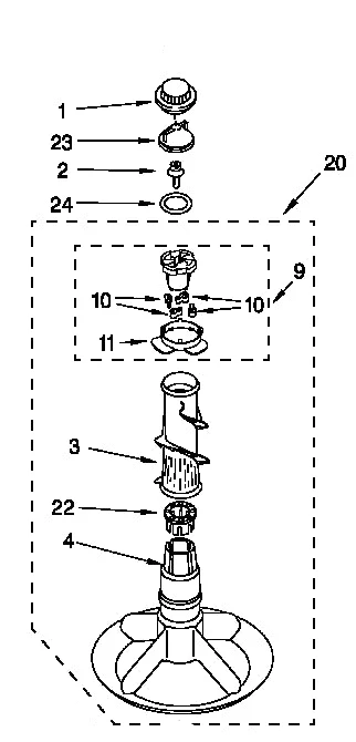 80040 Washer Agitator Directional Cogs Set, Dog Ears (Agitator Dogs, Agitator Pawls, Agitator Cam Kit) - Image 5