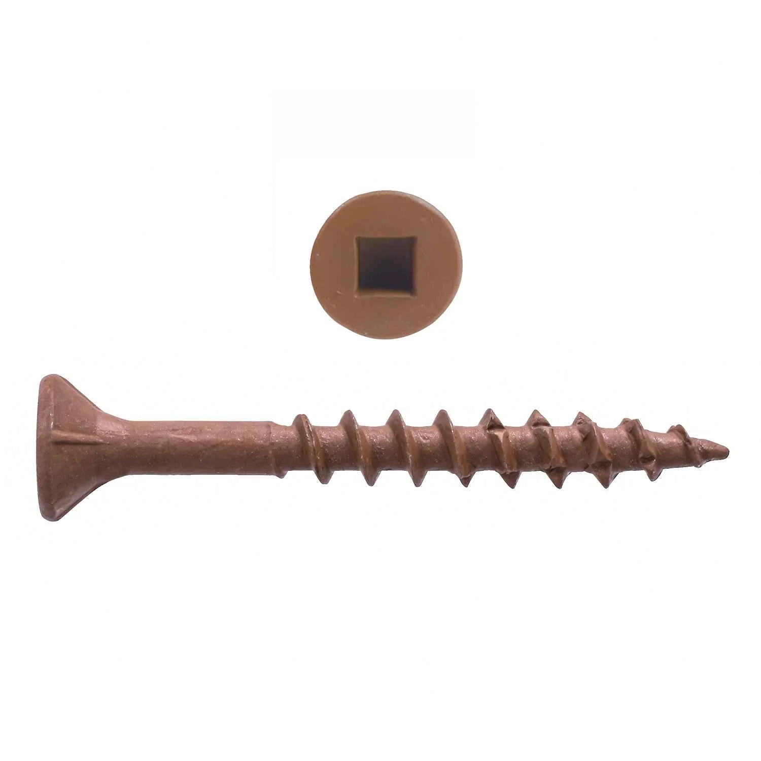 #8x1-1/2" Brown Deck Screw (1000/Jar)