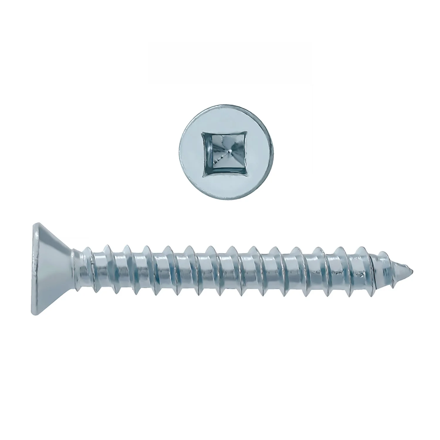 8x1 Flat Head Zinc Wood Screw (250/Box)