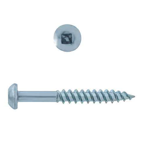 #8x2" Round Head Zinc Wood Screw (6/Pack)
