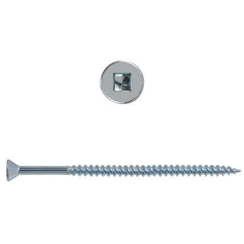 8x3 Flat Head Zinc Wood Screw (5/Pack) - Image 2