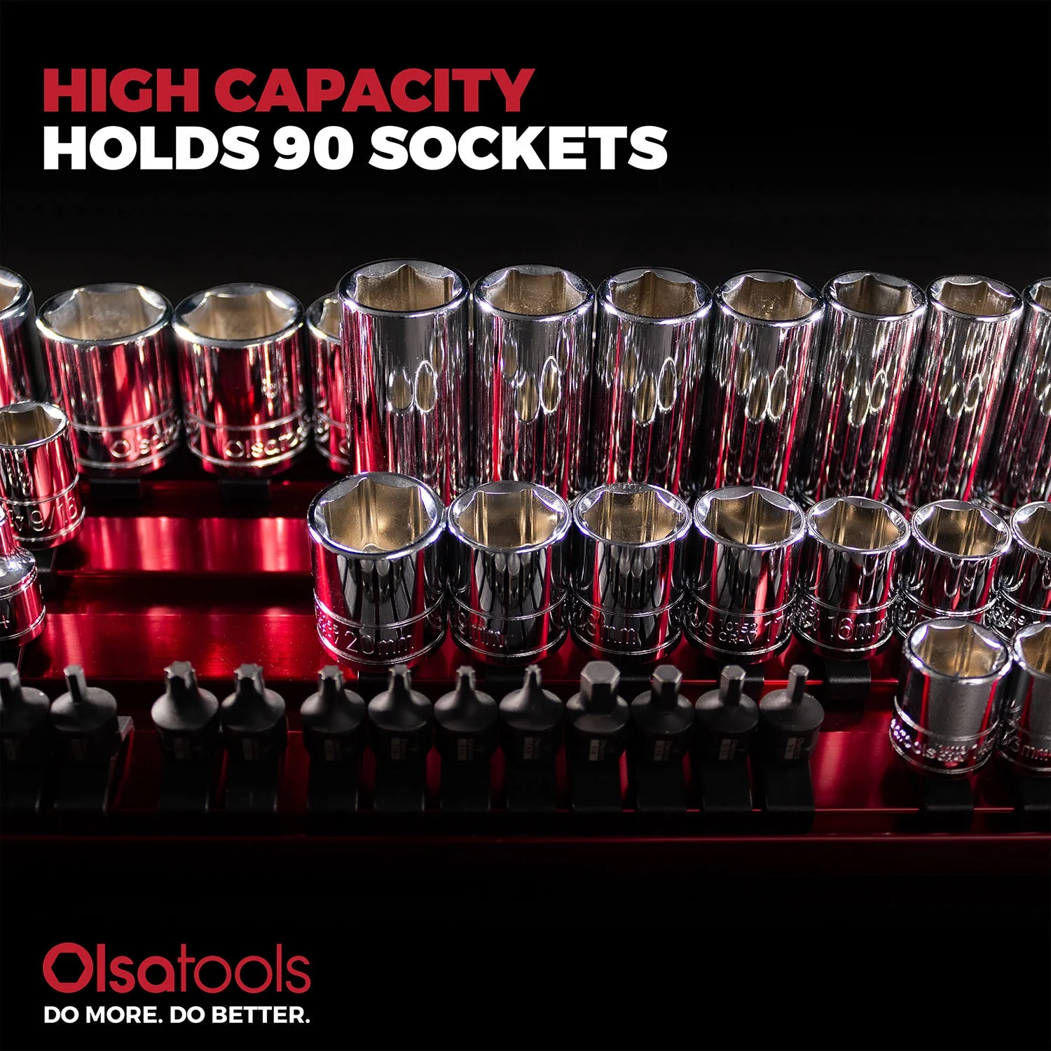 90-Slot Portable Aluminum Socket Tray - Image 5
