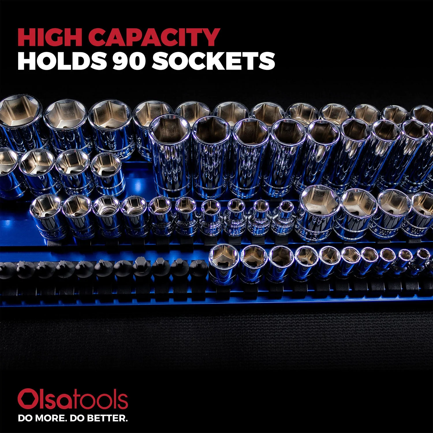 90-Slot Portable Aluminum Socket Tray - Image 9