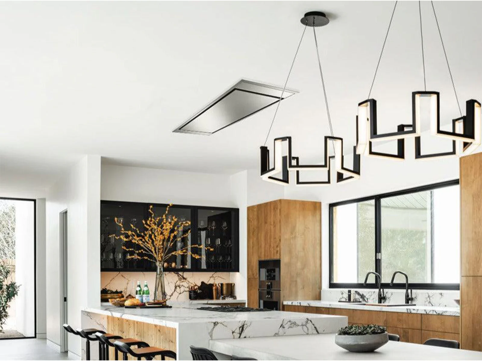 900 CFM Powerful Flush Ceiling Mount Range Hood - VICTORY Horizon - Image 3