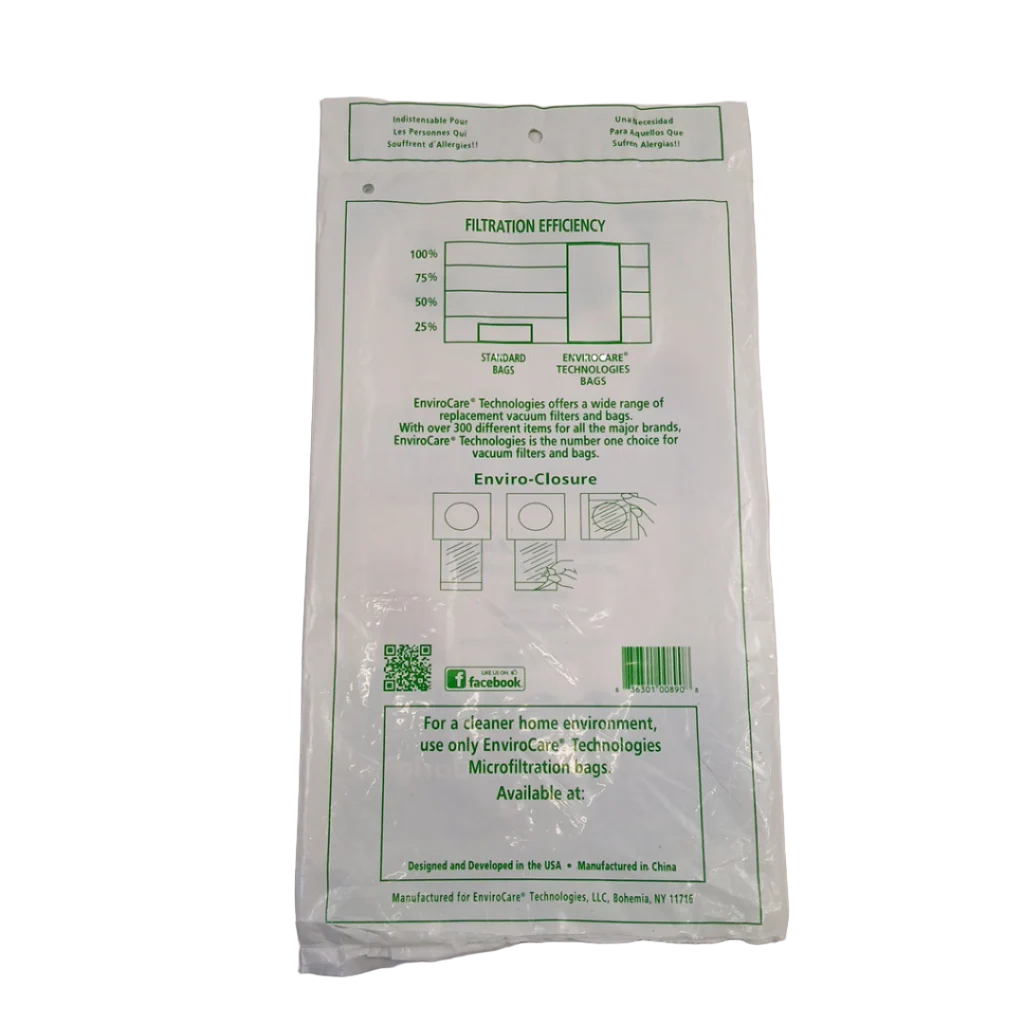 A890 Vacuum Bag, Type Q Anti-Allergen Vacuum Bags 3pk - Image 2