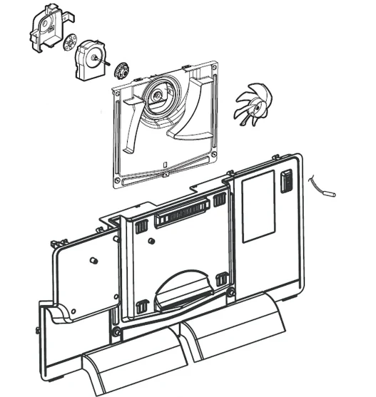 AEB73764526 Refrigerator Fan Grille Assembly - Image 6