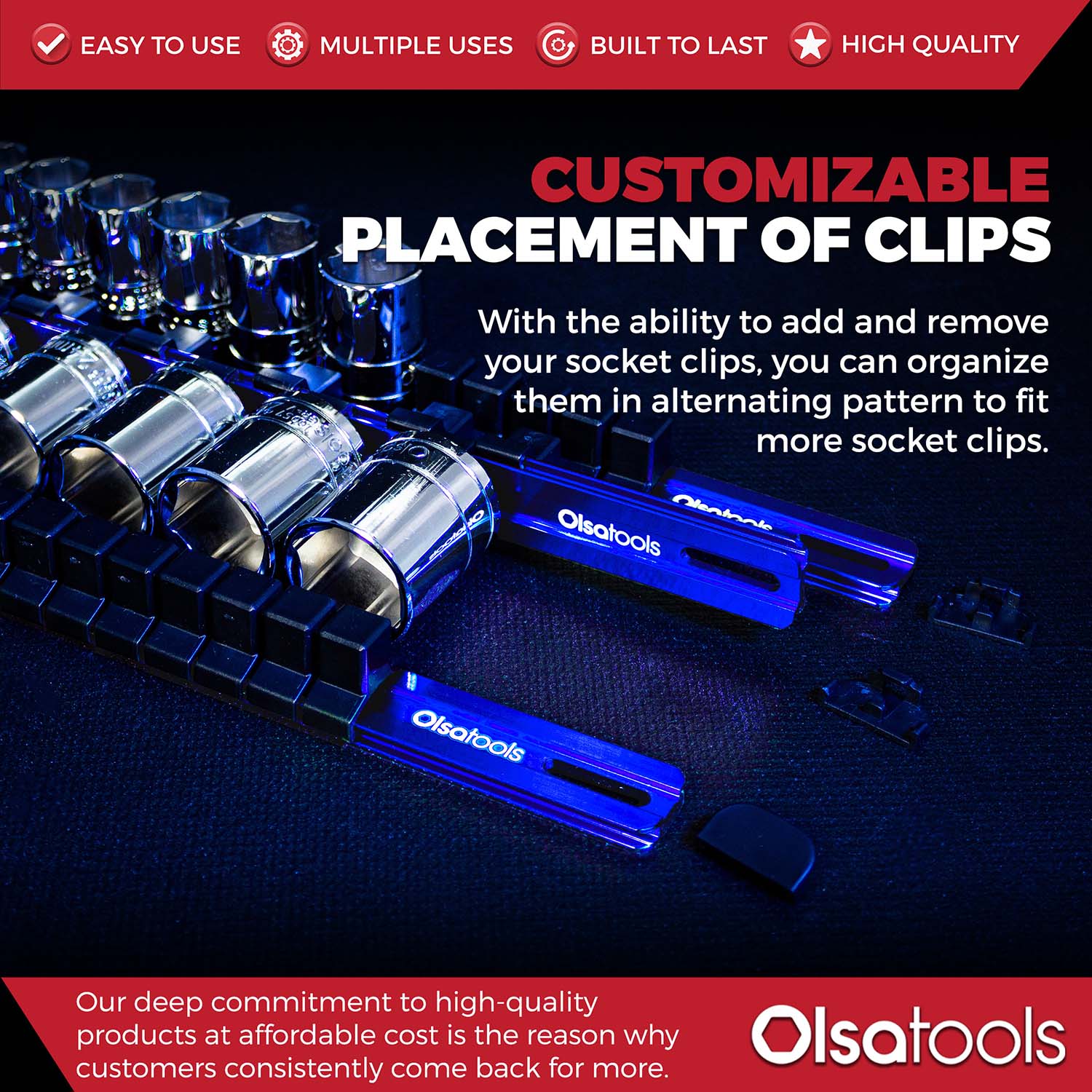 Aluminum Socket Organizer Rails with Locking End Caps - Image 118