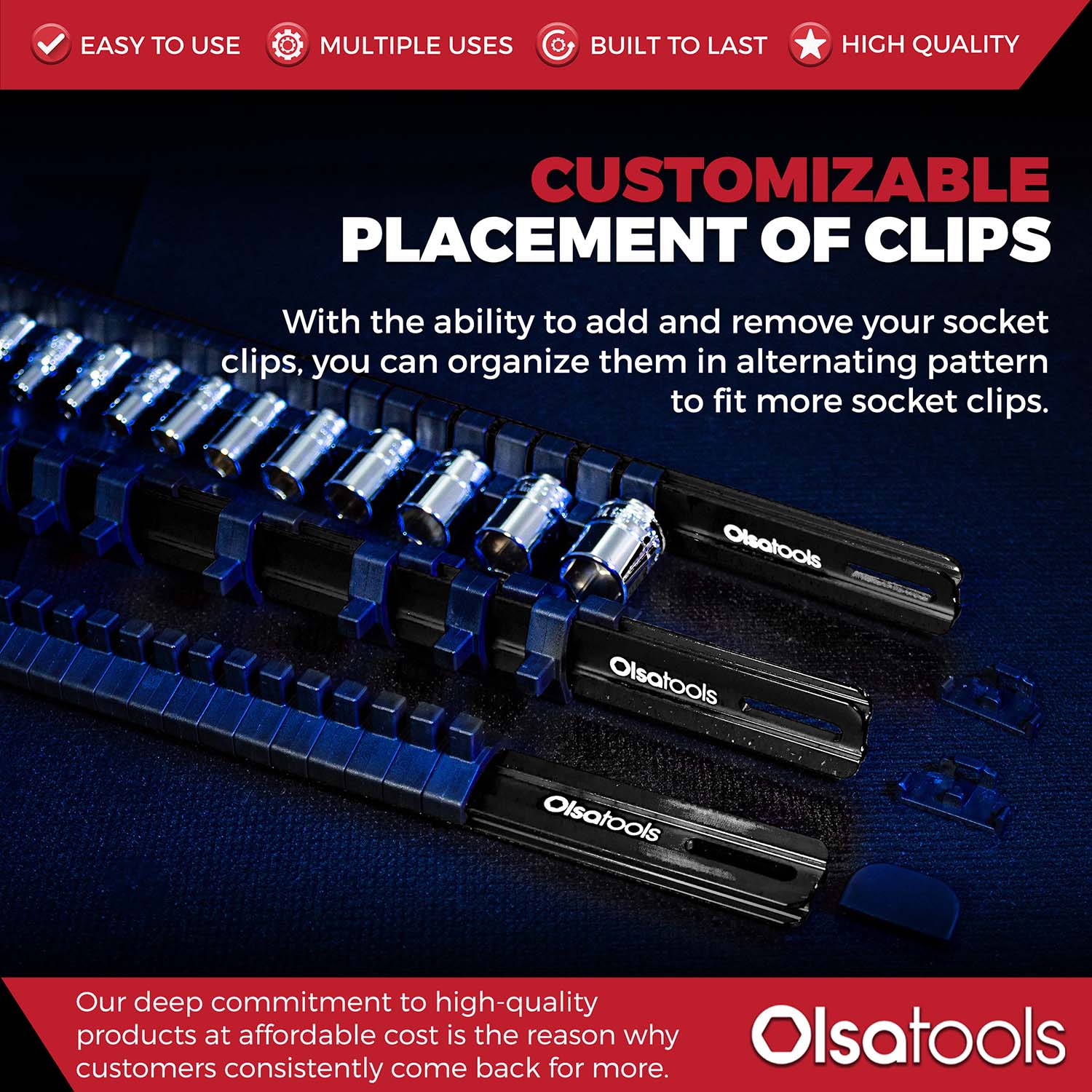 Aluminum Socket Organizer Rails with Locking End Caps - Image 134