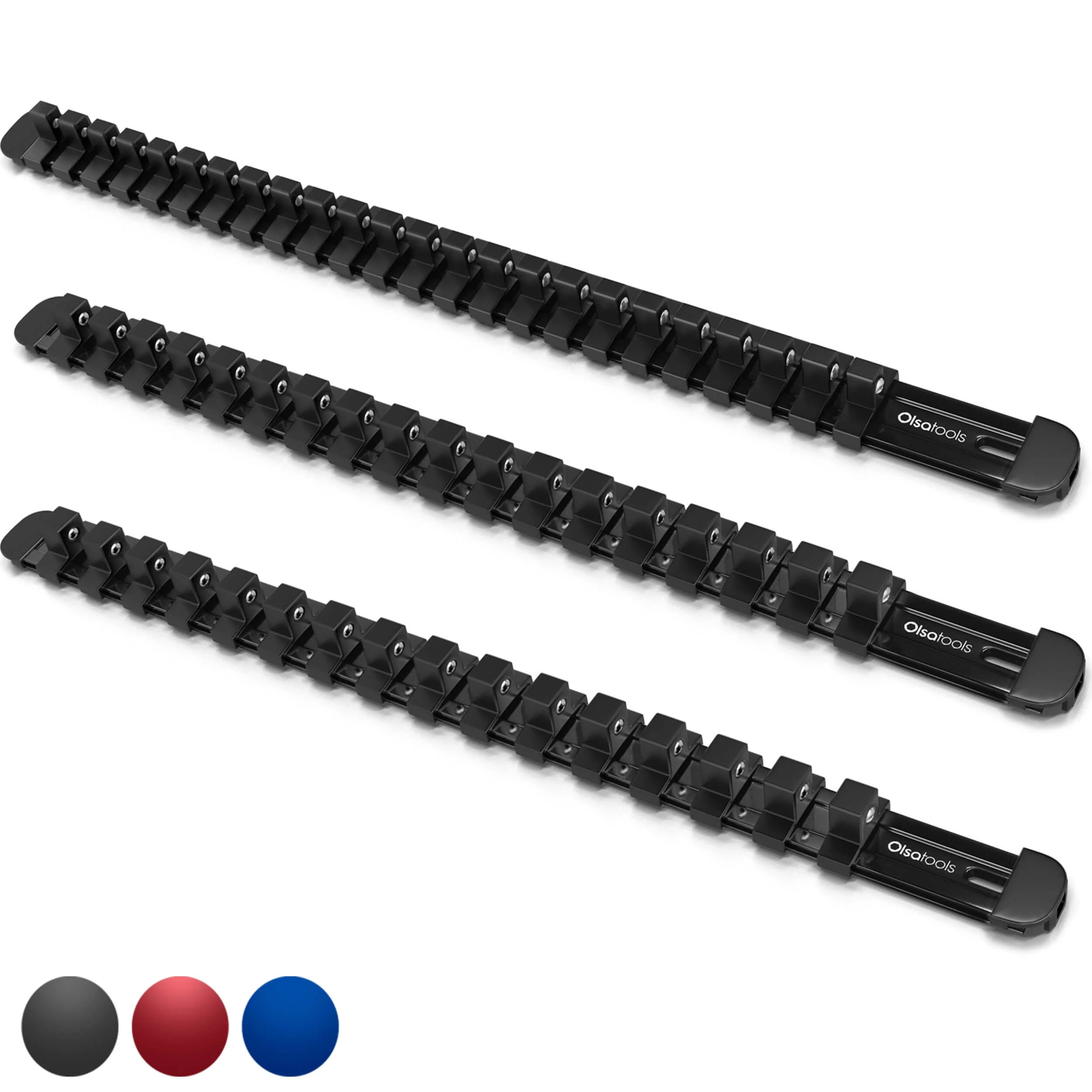 Aluminum Socket Organizer Rails with Locking End Caps - Image 3