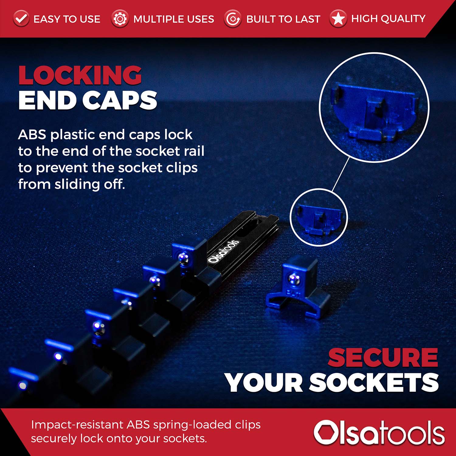 Aluminum Socket Organizer Rails with Locking End Caps - Image 33